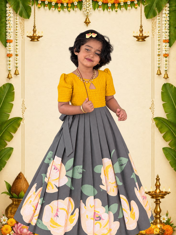 Poovizhi - Mustard Bottle Green - SKA-2907