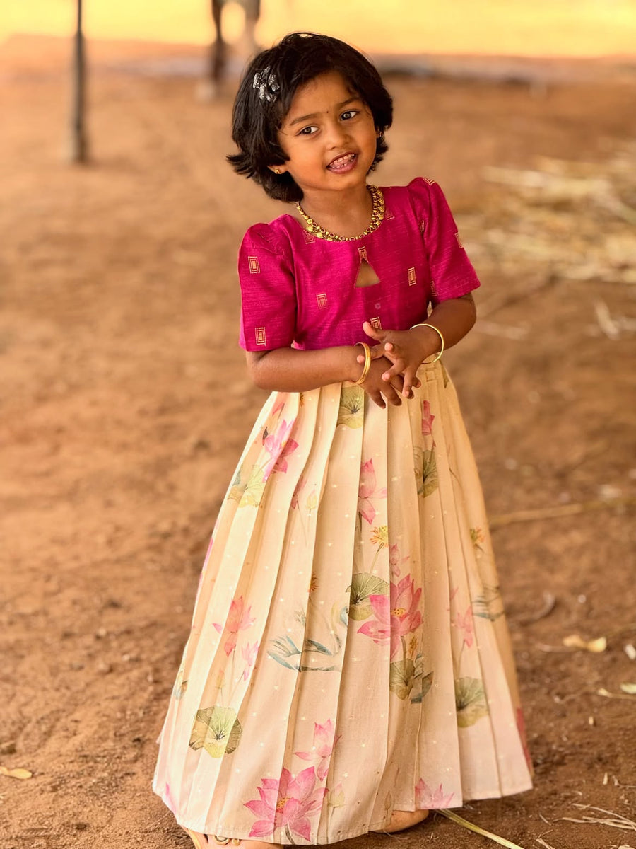 Thamarai - Pink and Sandal - SKA-2910