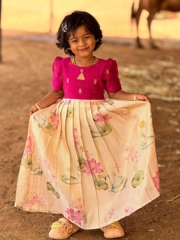 Thamarai - Pink and Sandal - SKA-2910