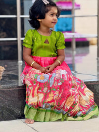 Sundari - Green and Orange (Animals) Maxi - SKA-2912