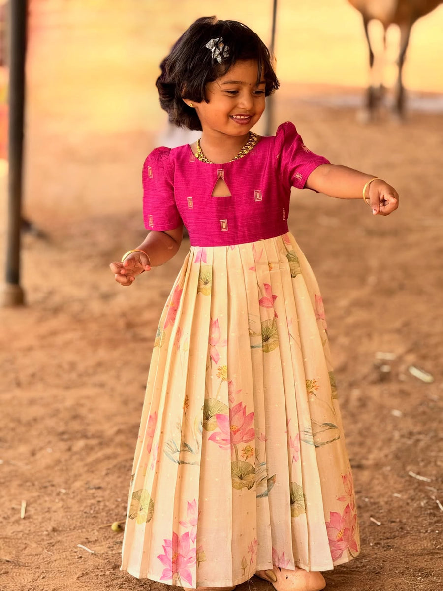 Thamarai - Pink and Sandal - SKA-2910