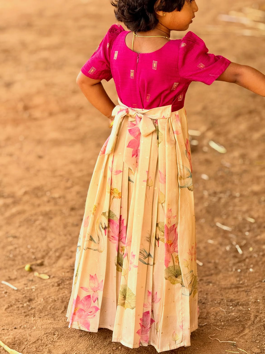 Thamarai - Pink and Sandal - SKA-2910