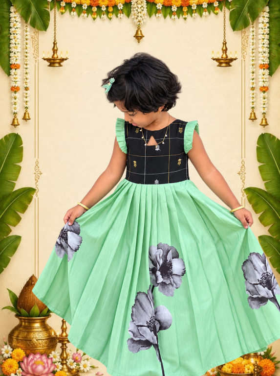 Ponmagal - Black Lemon Green - SKA-2904